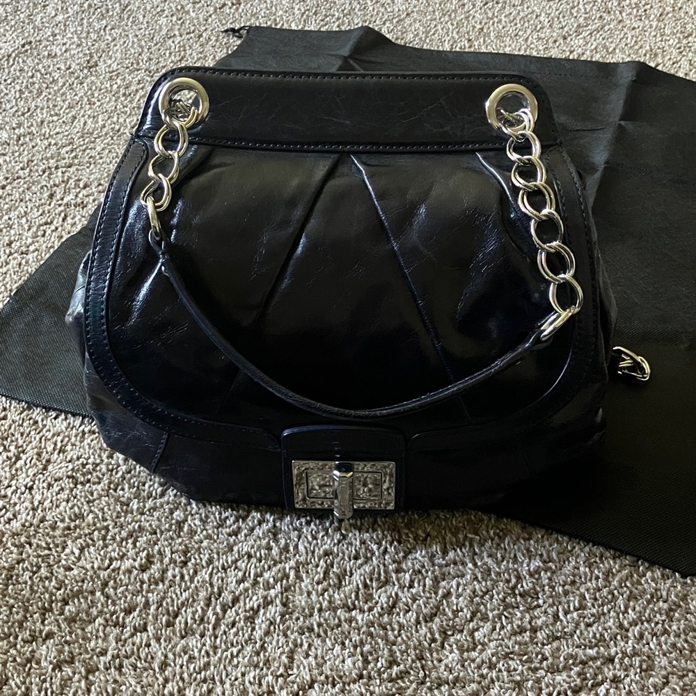 B Makowsky Leather Handbag